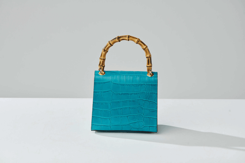 gaia 4g logo mini backpack Gaia Top Handle Mini Bag Turquoise