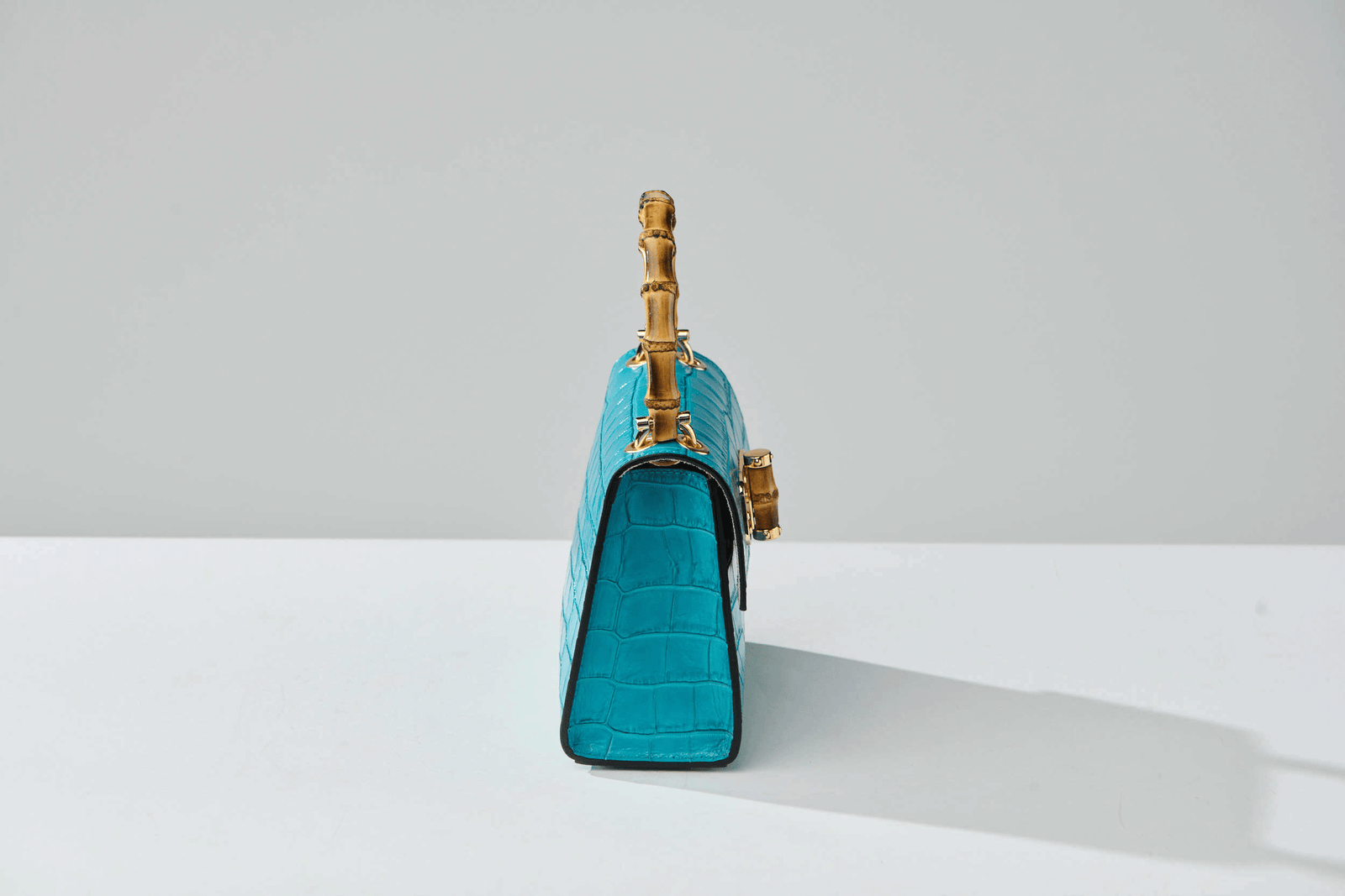 Gaia Top Handle Mini Bag Turquoise